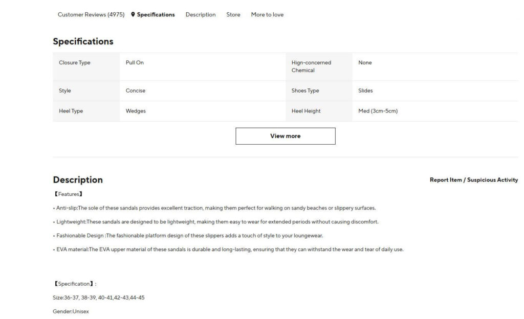 Product Descriptions