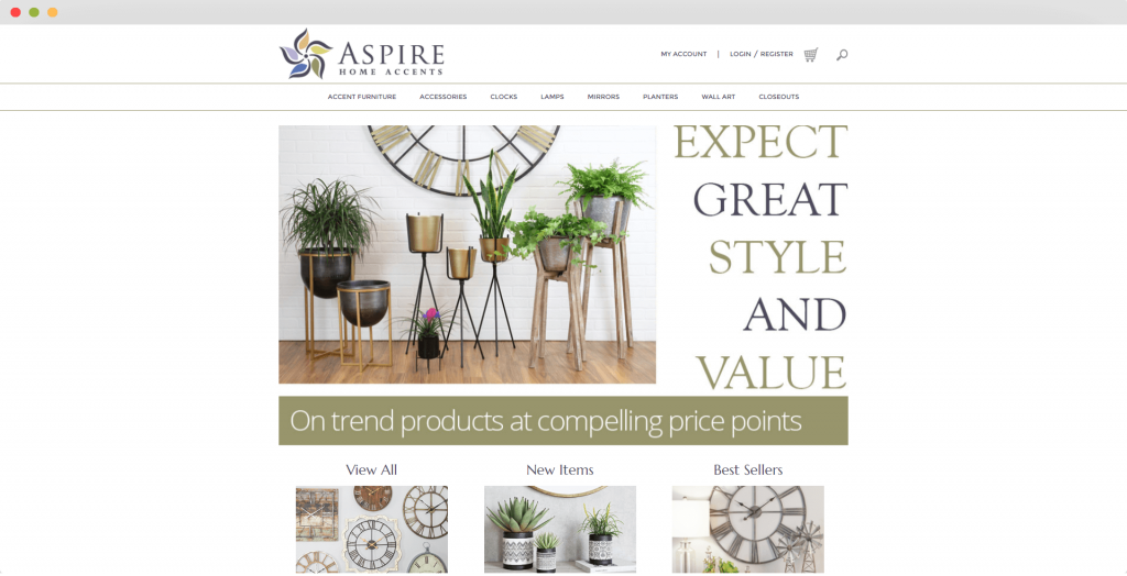 Figure 7 Dropshipping Supplier Aspire Home Accents