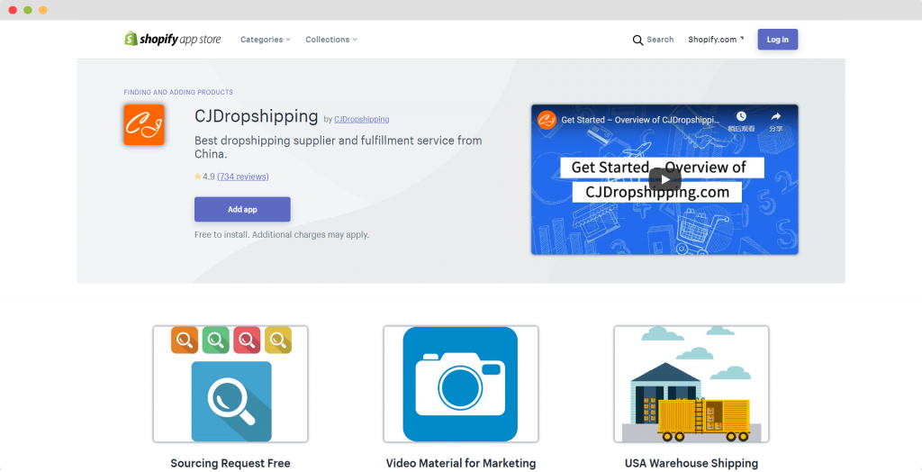 Shopify APP CJDropshipping