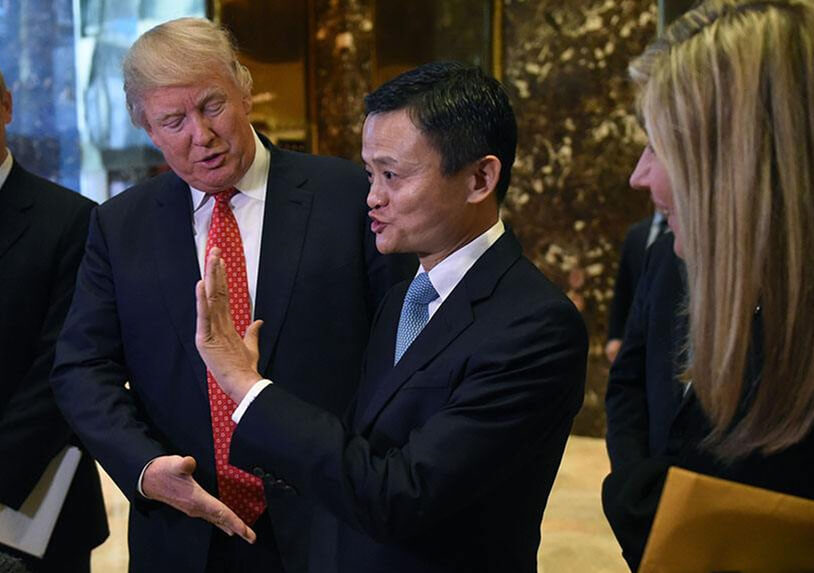 President Donald Trump and Jack Ma