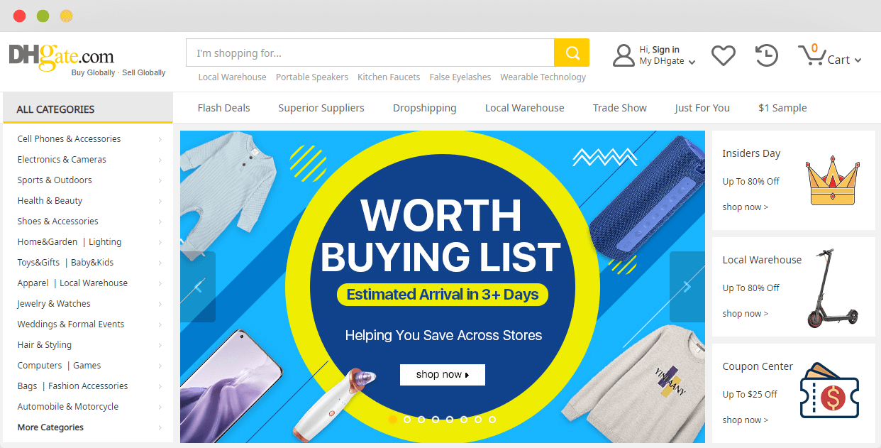 What Is DHgate's Local Warehouse Service?