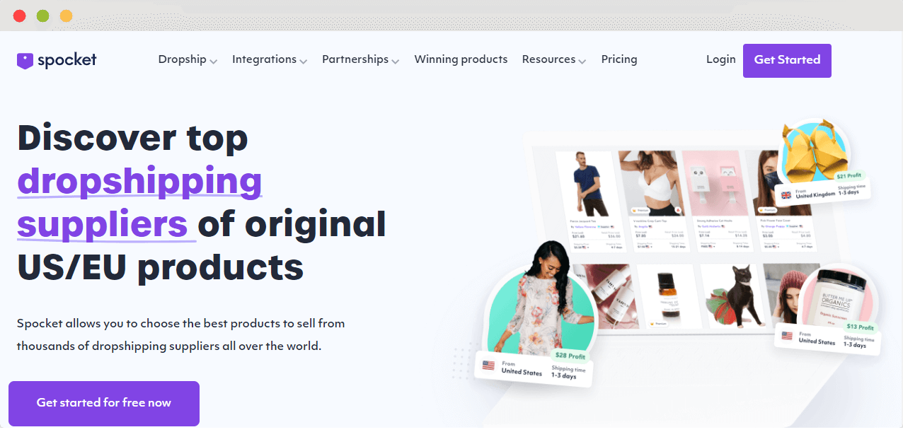 Spocket free dropshipping suppliers
