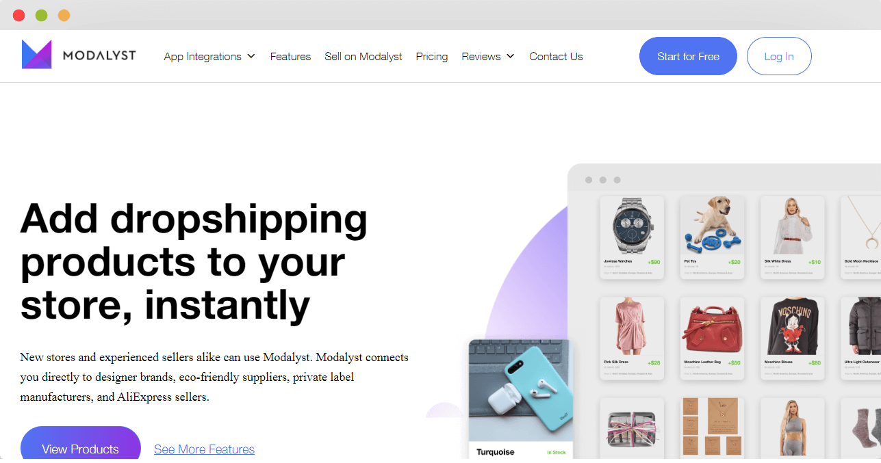 Modalyst free dropshipping suppliers