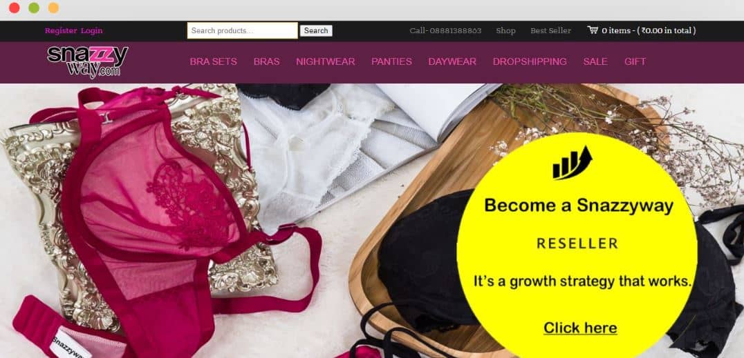 Online shopping Telangana-Bras, Panties, Lingerie, Snazzyway