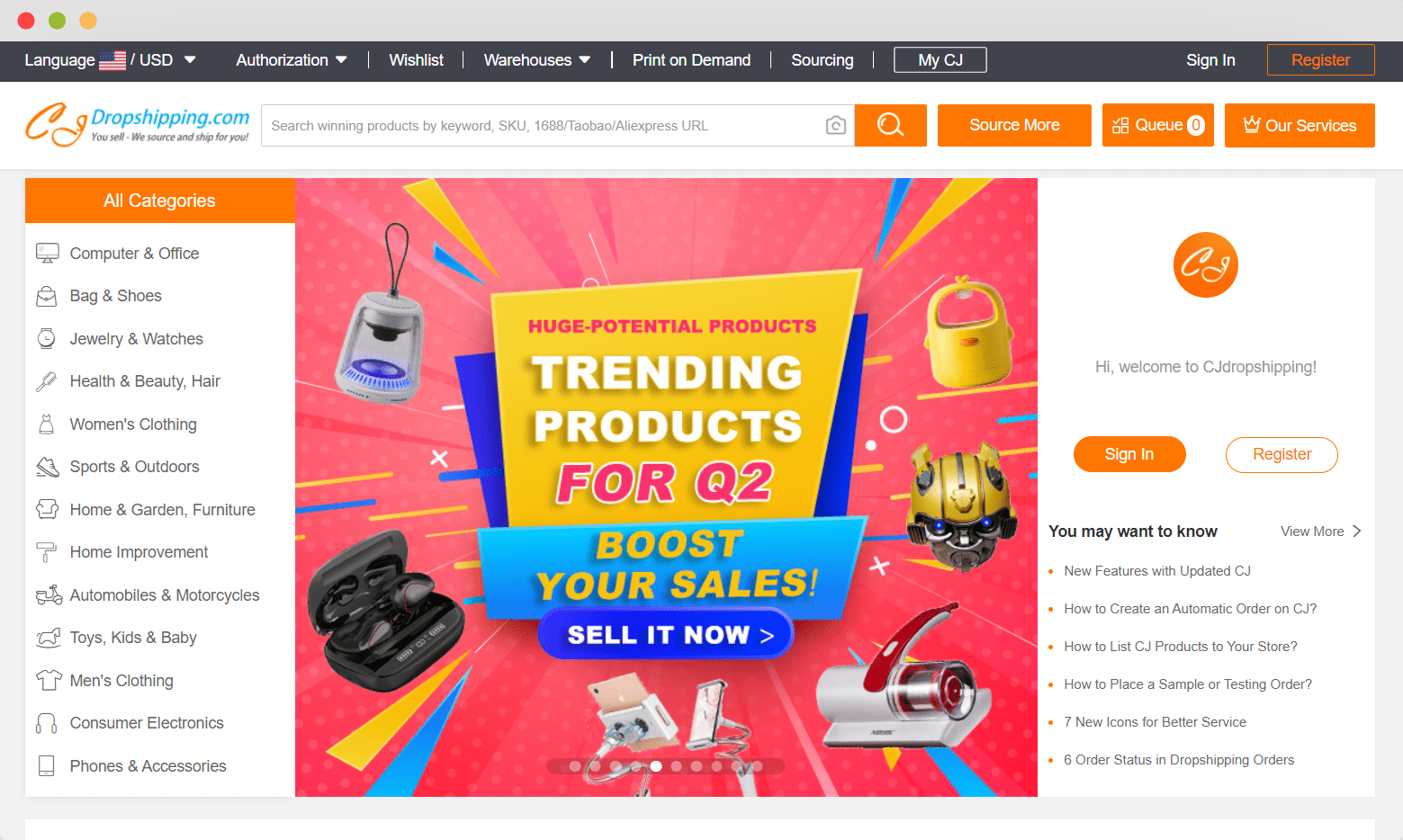 dropshipping suppliers Germany - CJDropshipping