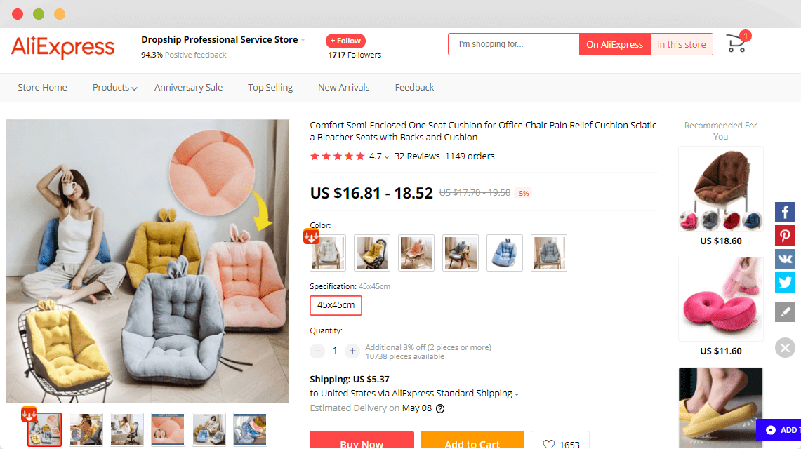 Comfy Chair Cushions
