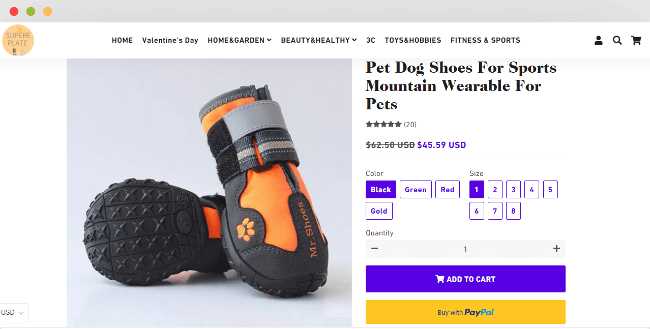 Pet Shoes Shopify