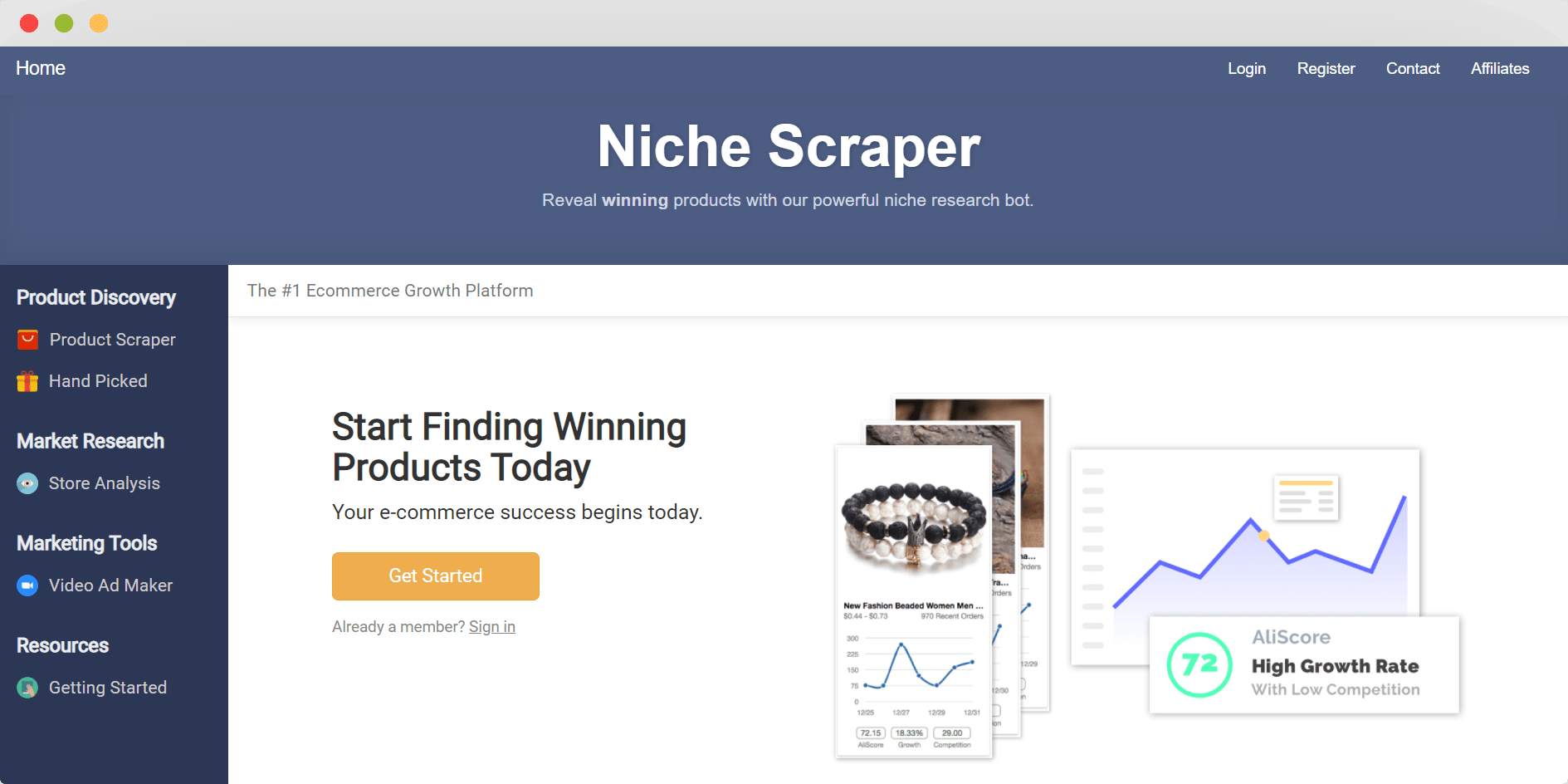 Niche Scraper Product Research Tool