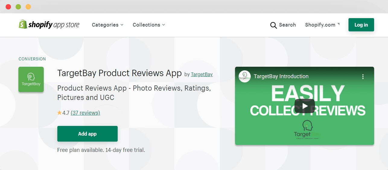 TargetBay product reviews app