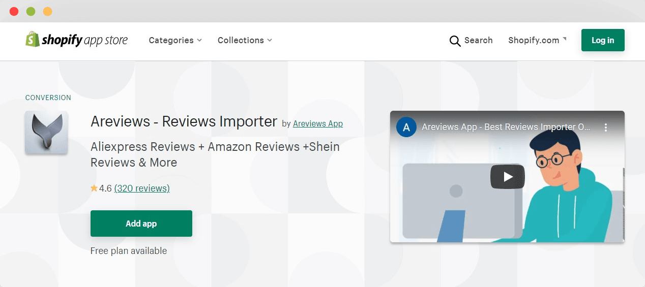 Areviews best review app for Shopify