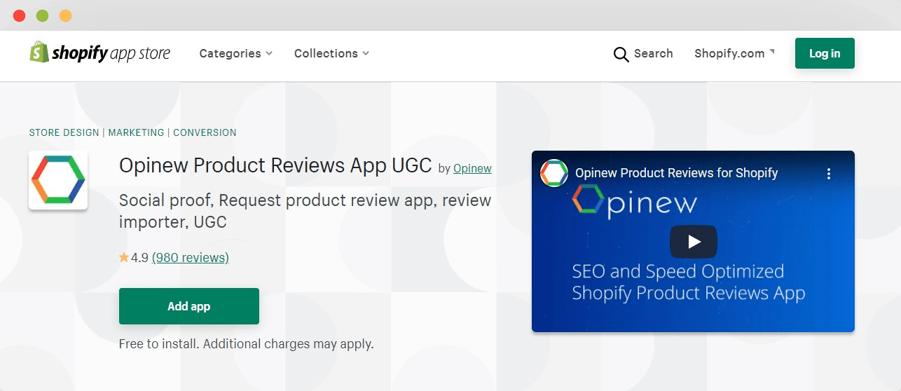 Opinew product reviews app