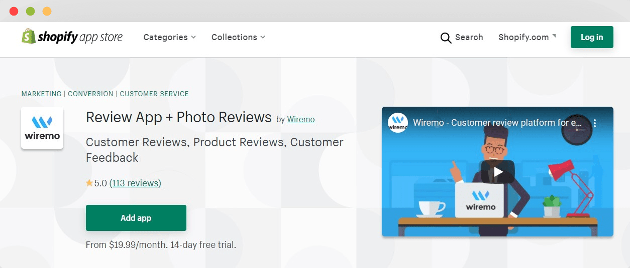 best review app for shopify by wiremo