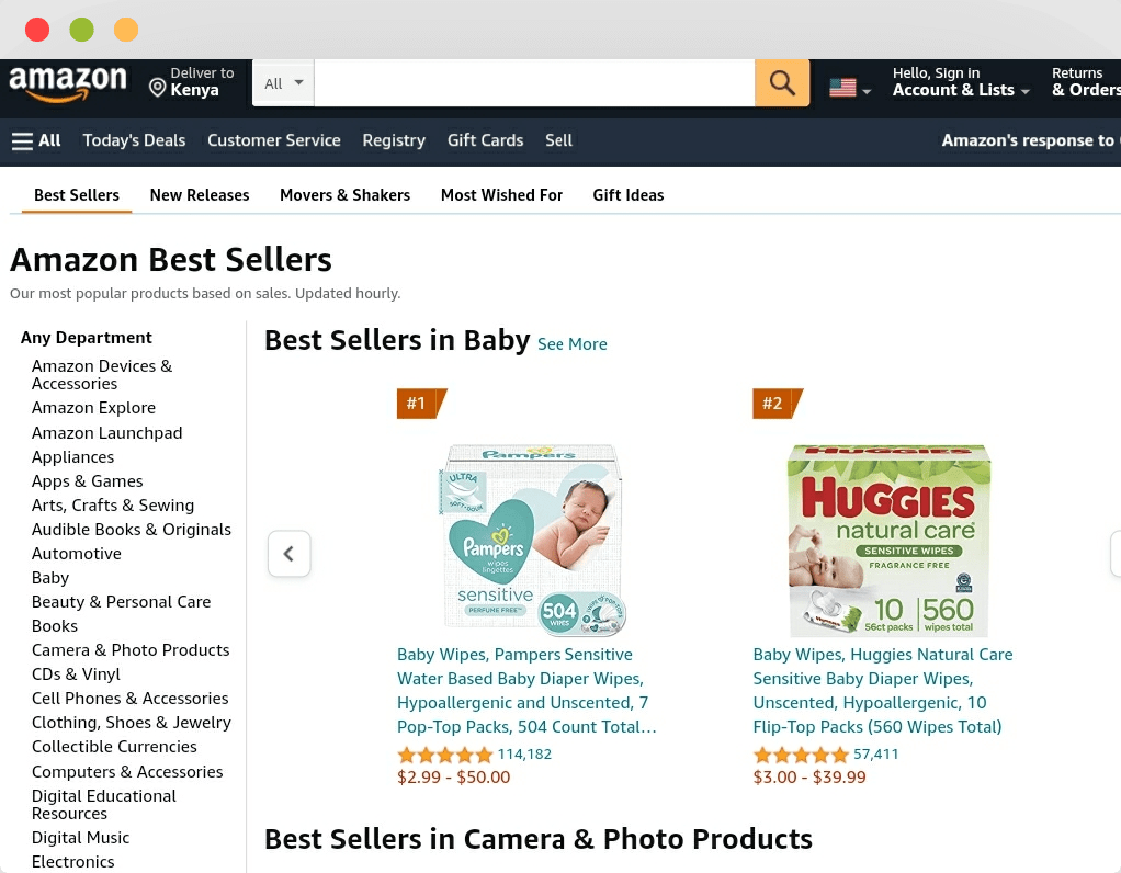 Amazon best sellers