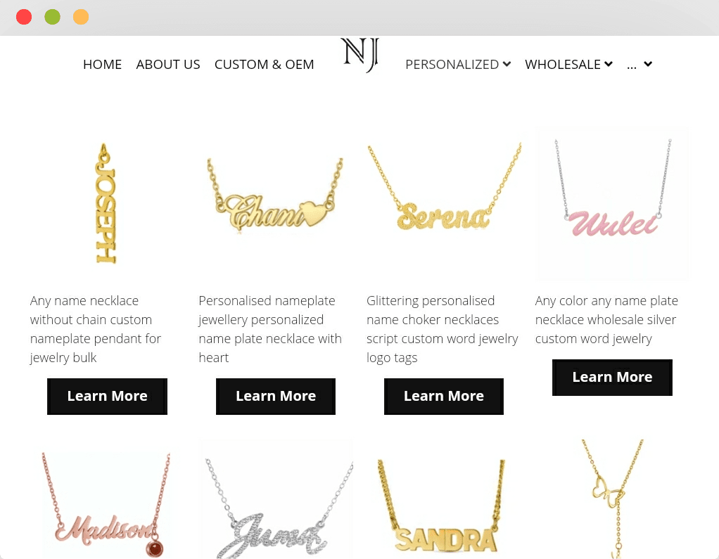 Name Jewelry