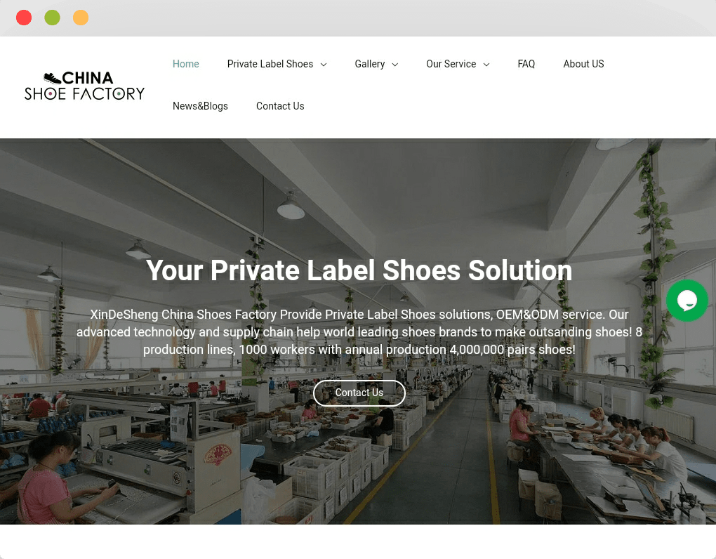 XinDeSheng China Shoe Factory