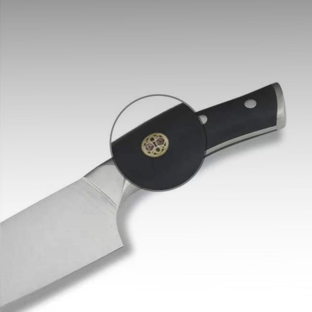 Custom knife handle pins
