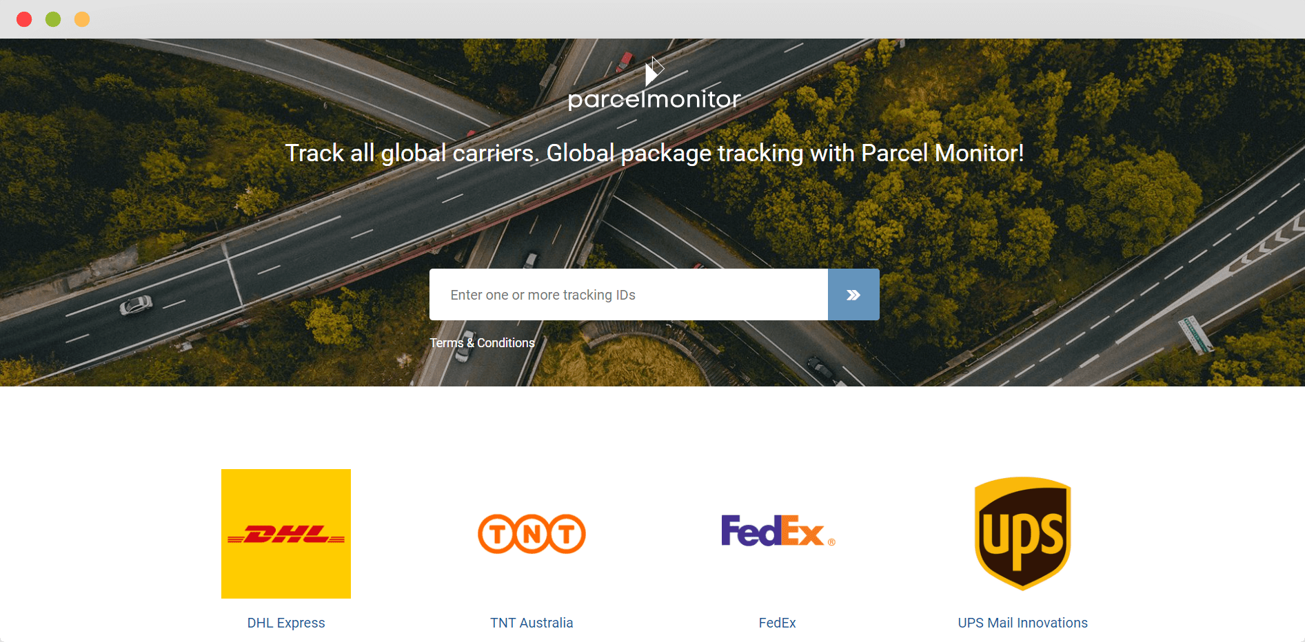 Global package tracking - all in one package tracking