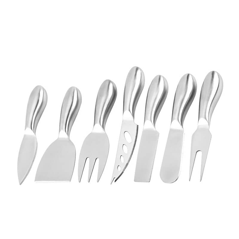 Stainless steel cheese knife set