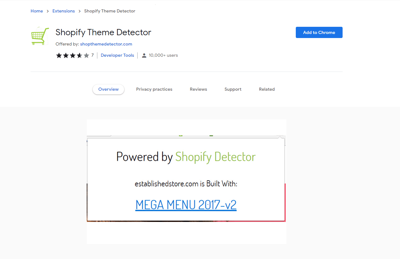 Shopify Theme Detector