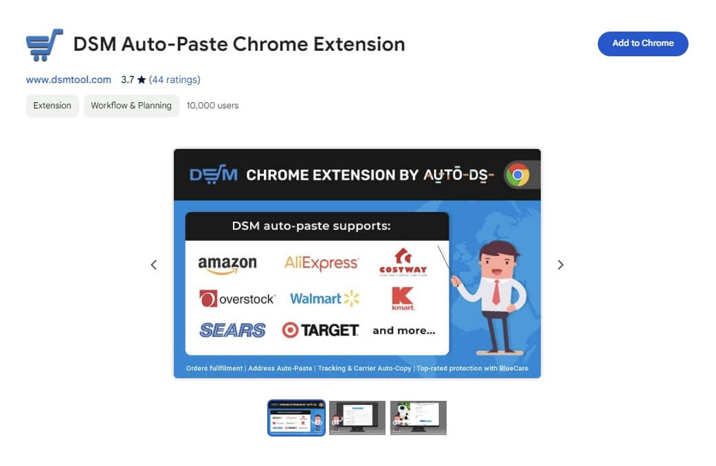 DSM Auto-Paste Chrome Extension