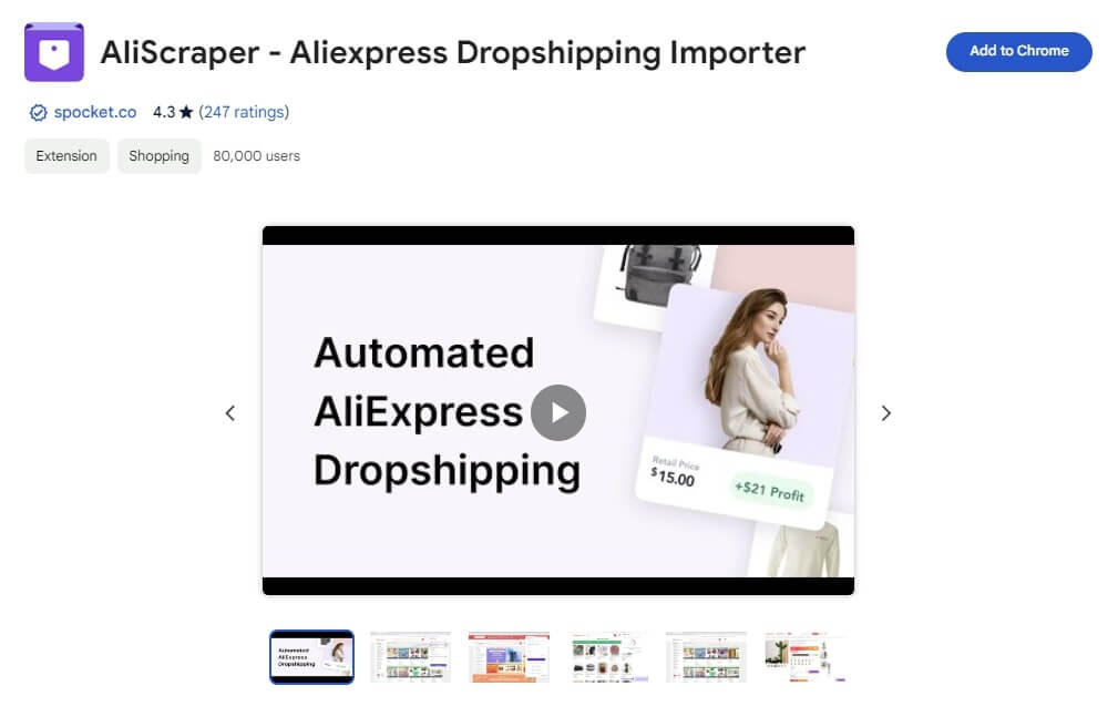 AliScraper - Aliexpress Dropshipping Importer