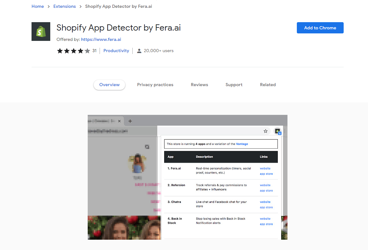 Shopify App Detector