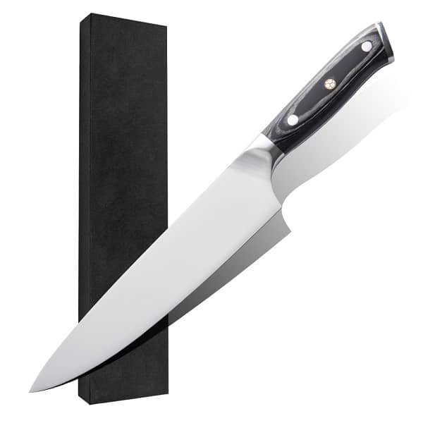 Stainless steel German style chef knife