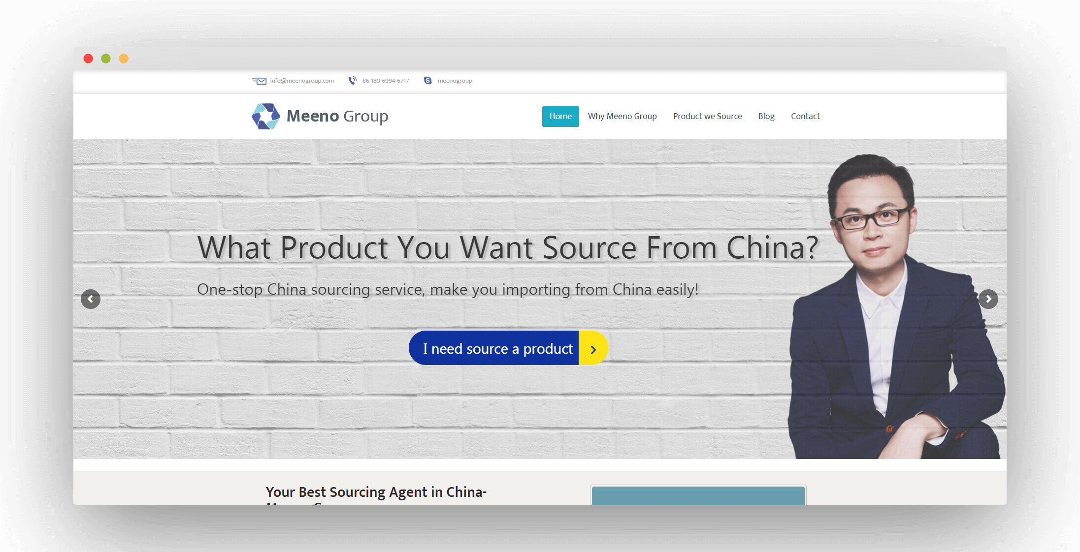 China Sourcing Agent Meeno