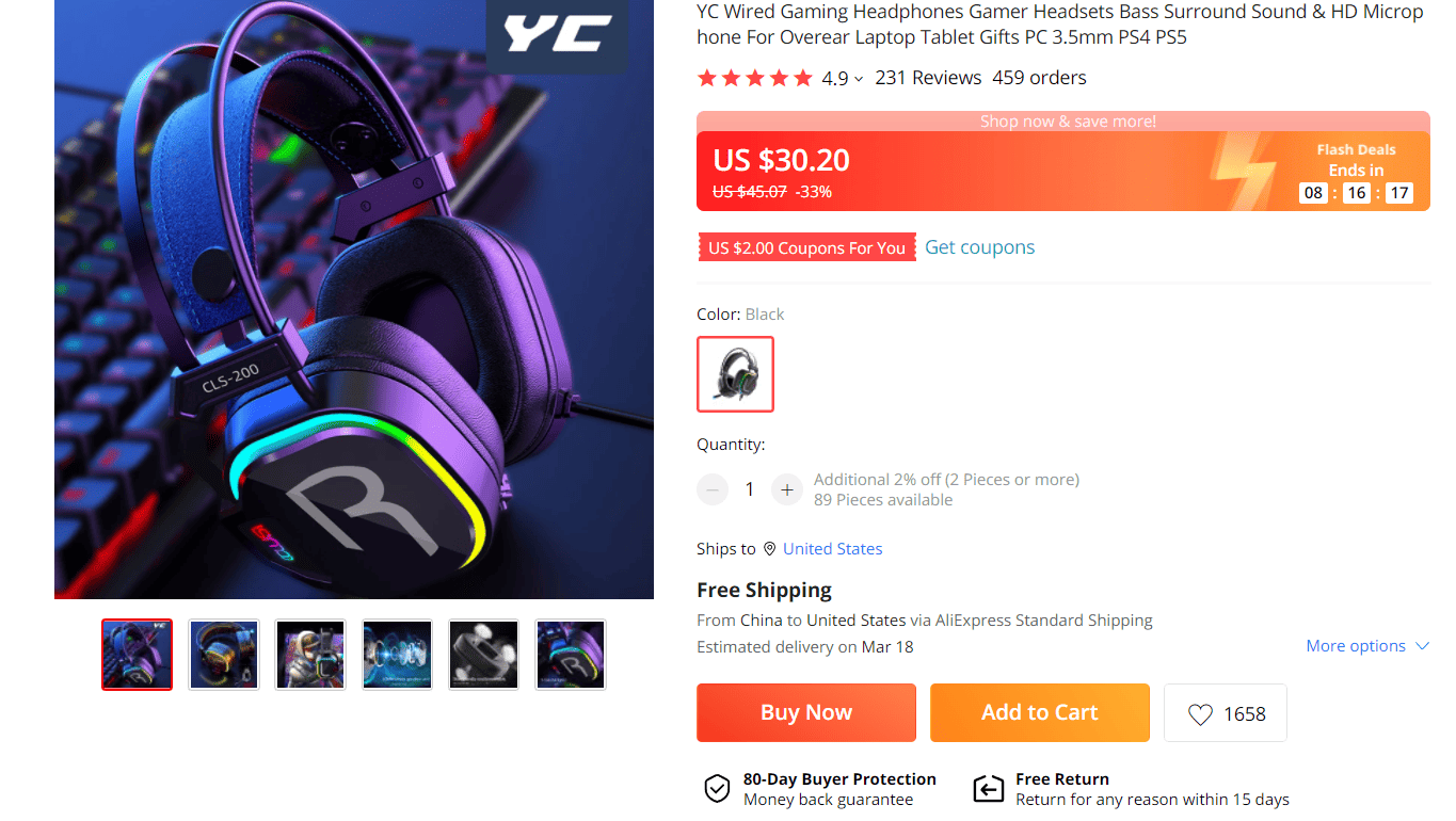 Gaming headphones