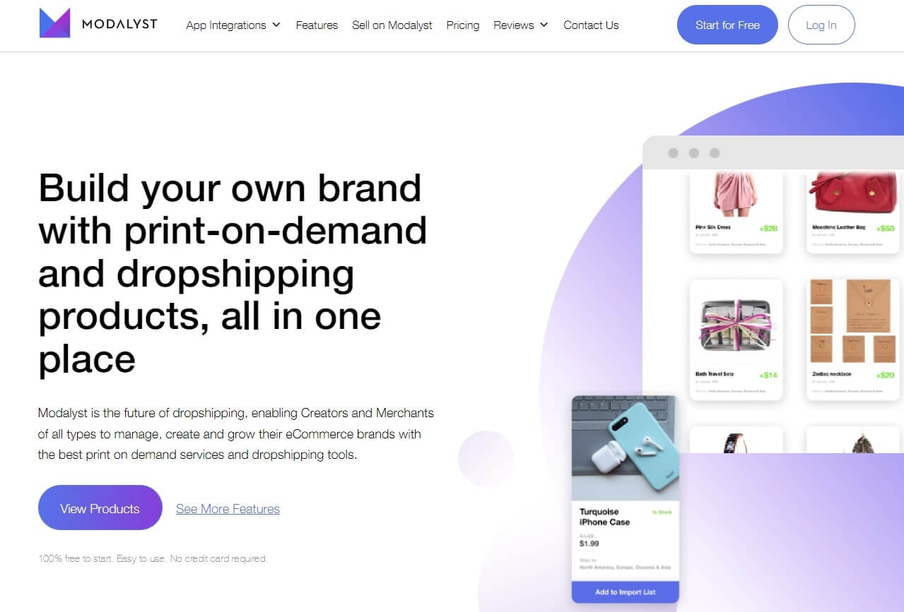 Modalyst luxury dropshipping suppliers