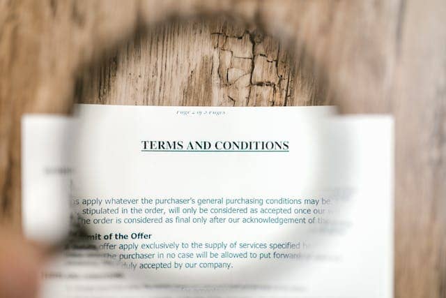 Negotiate terms and conditions