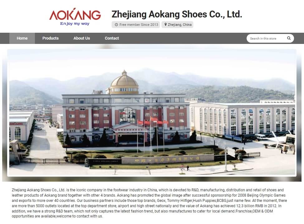 Zhejiang Aokang Shoes