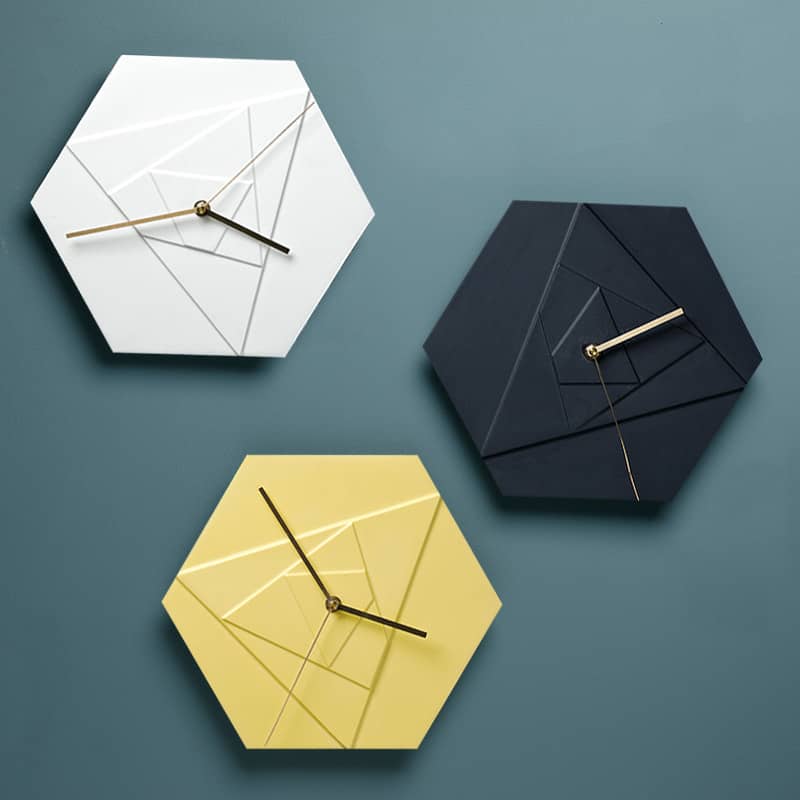 Simple Geometric Modern Wall Clock