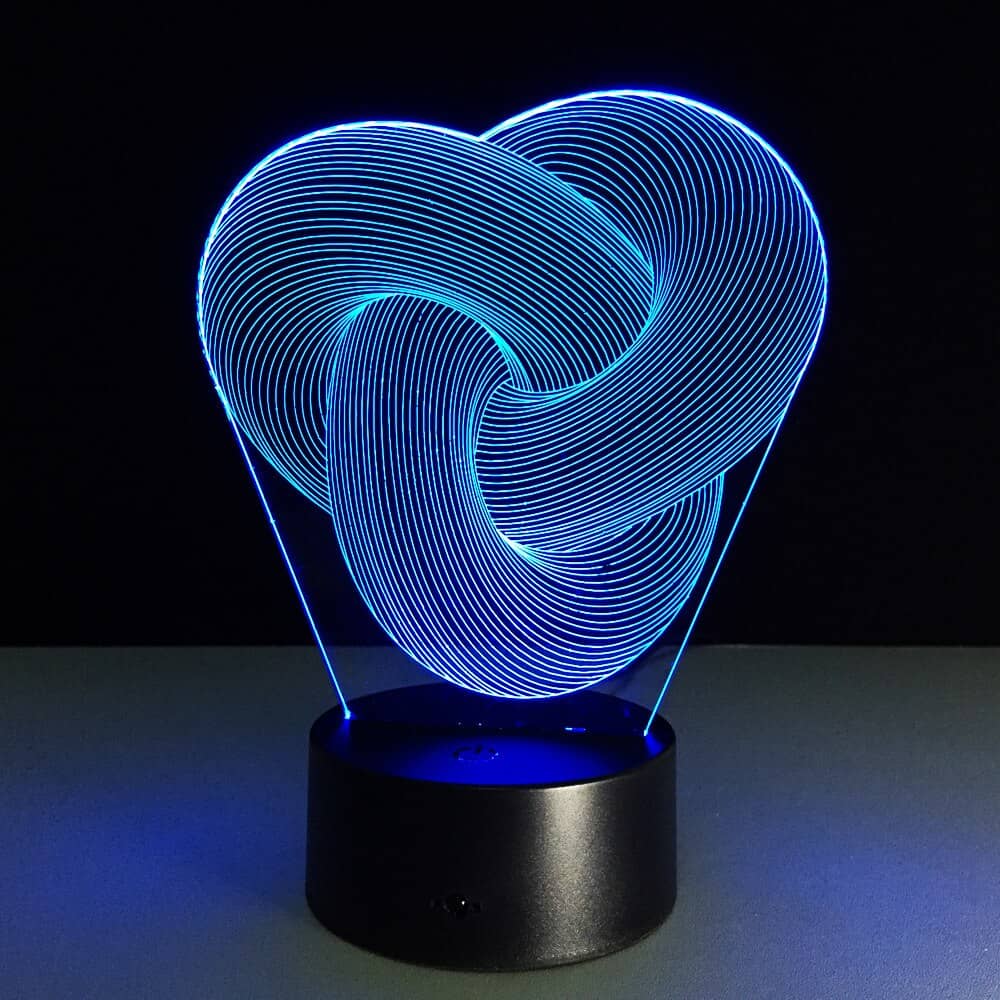 Twist Abstract LED 3D Mood Lamp