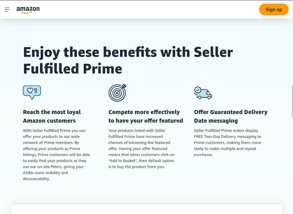 Seller-fulfilled Prime