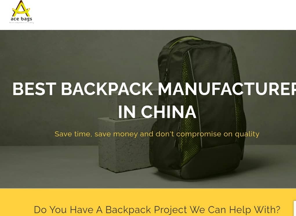 20 Outstanding Suppliers of Wholesale Backpacks in China