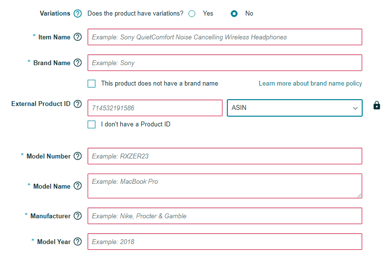 How to Create a New ASIN