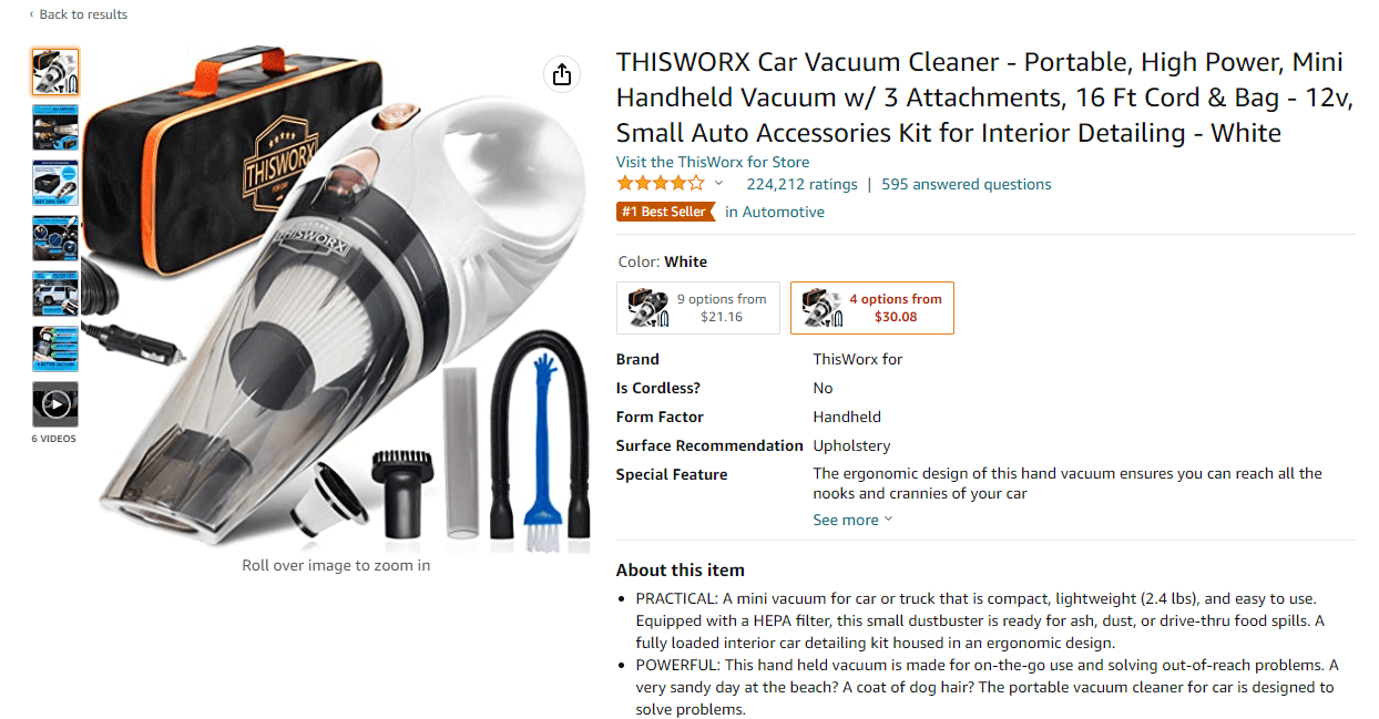 Car Vacuum Cleaner