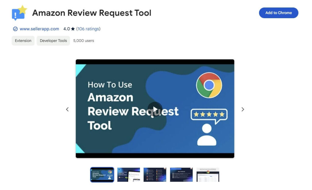 Amazon Review Request Tool