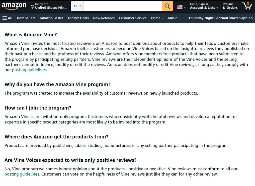 Amazon Vine