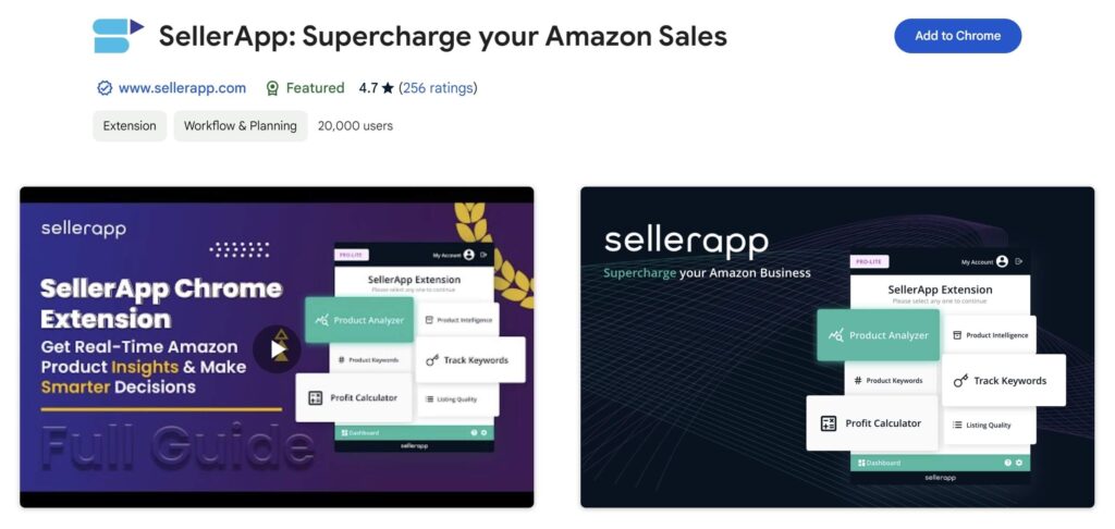 SellerApp Chrome Extension