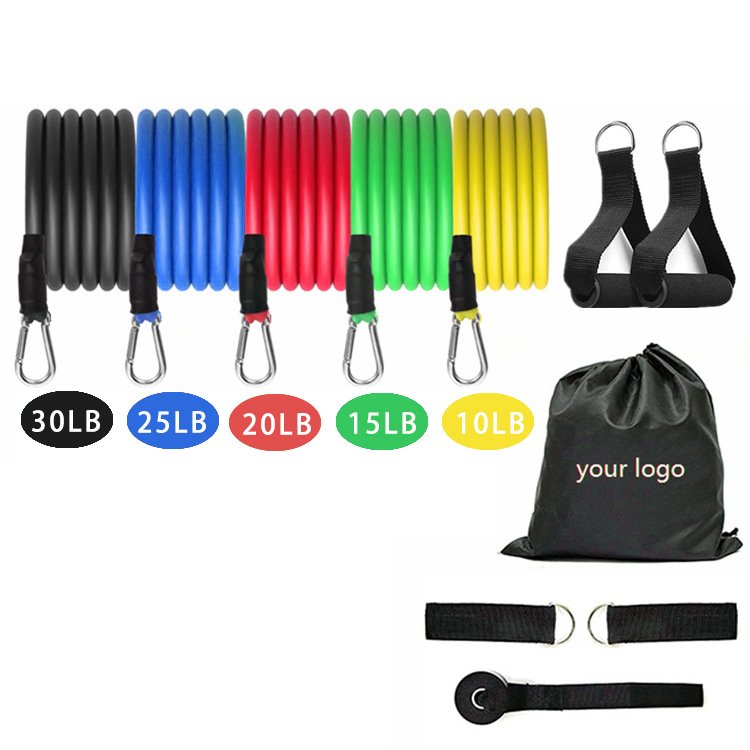 resistance tube set with carabiner