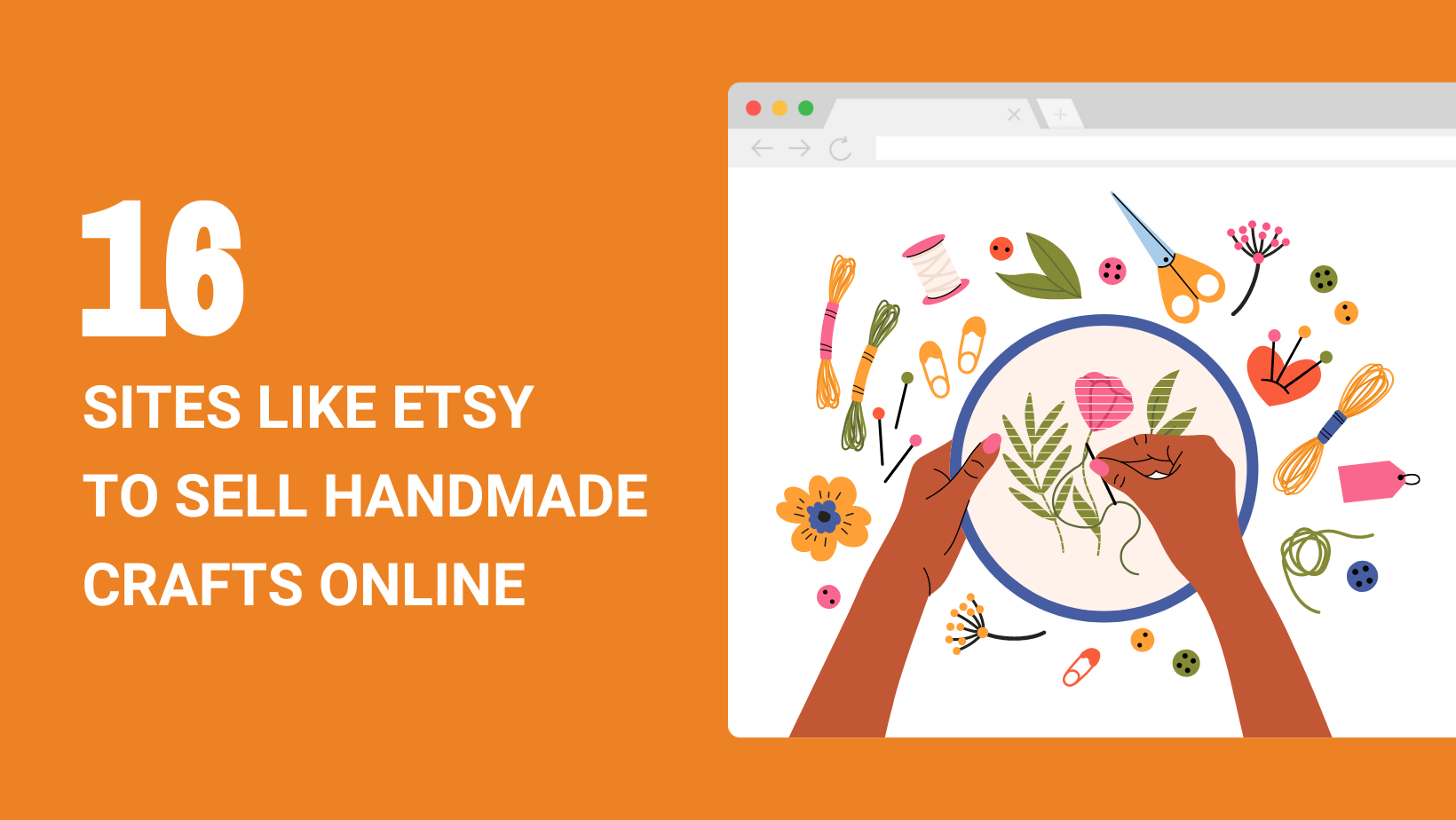 16 SITES LIKE ETSY TO SELL HANDMADE CRAFTS ONLINE