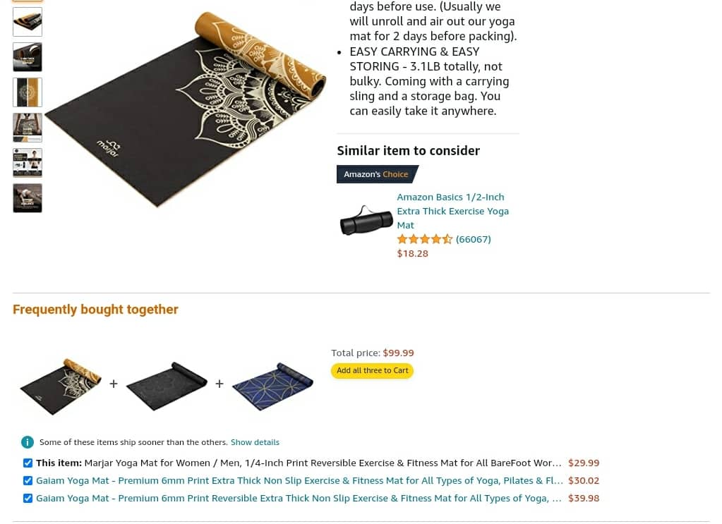 Amazon Frequently Bought Together