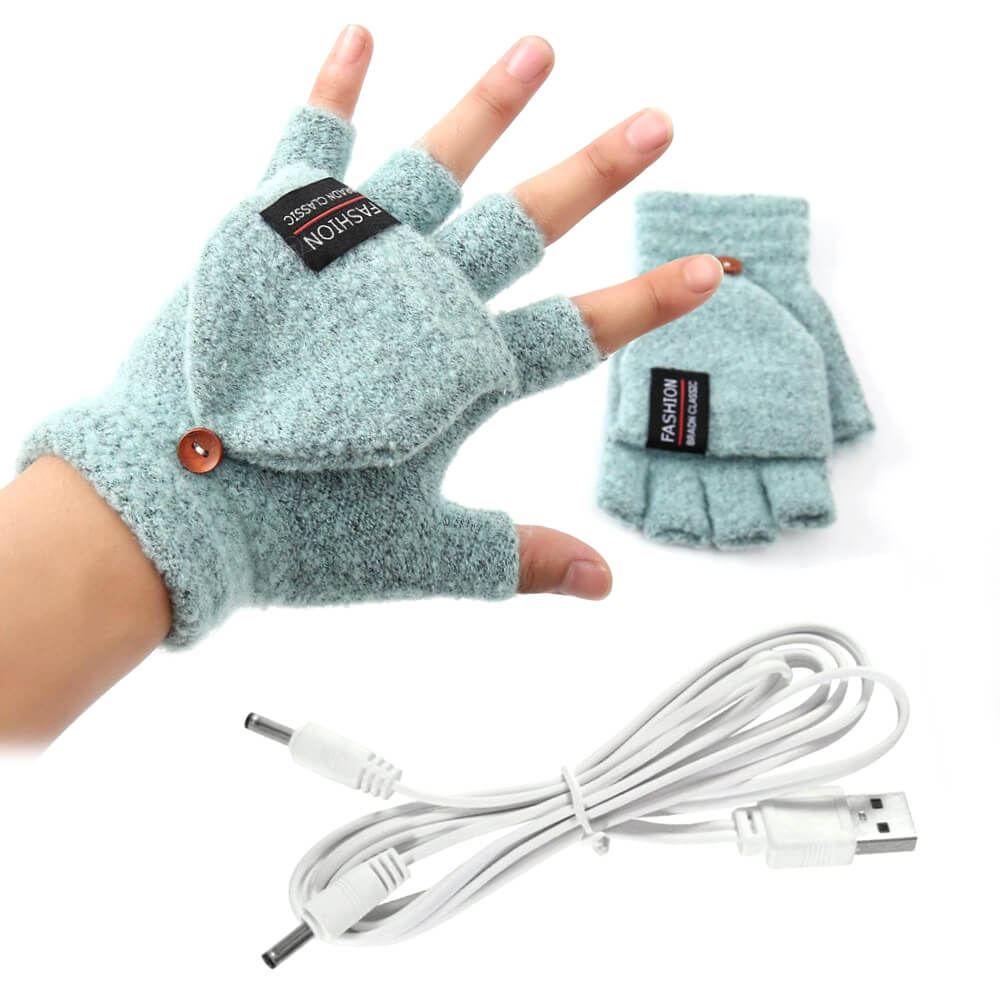 USB Knitted Heated Gloves