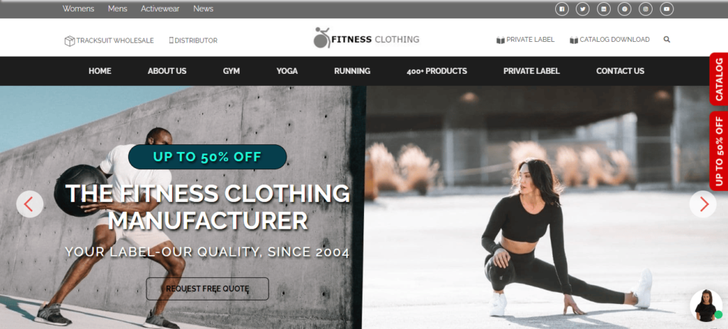 Fitness Clothing Manufacturer