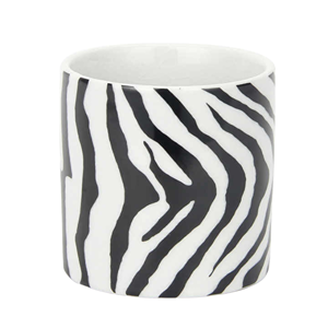 Zebra Pattern Ceramic Candle Jars