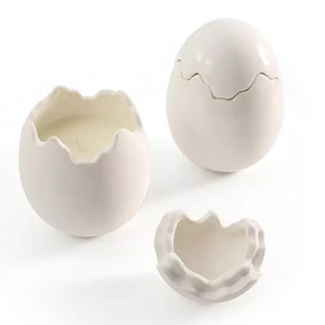 Egg Shaped Candle Jars