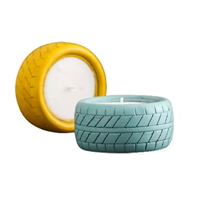 Tire Shaped Candle Jars