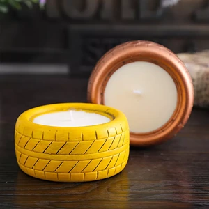 Tire Shaped Candle Jars